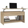 vidaXL Modern Coffee Table with Storage, Liftable Design, Engineered Wood, Sonoma Oak Finish, 40.2"x19.7"x20.7" - 3 of 4