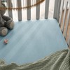 Muslin Fitted Crib Sheet, Extra Soft 100% Muslin Cotton Crib Sheets for Standard Crib and Toddler Mattresses by Comfy Cubs - 4 of 4