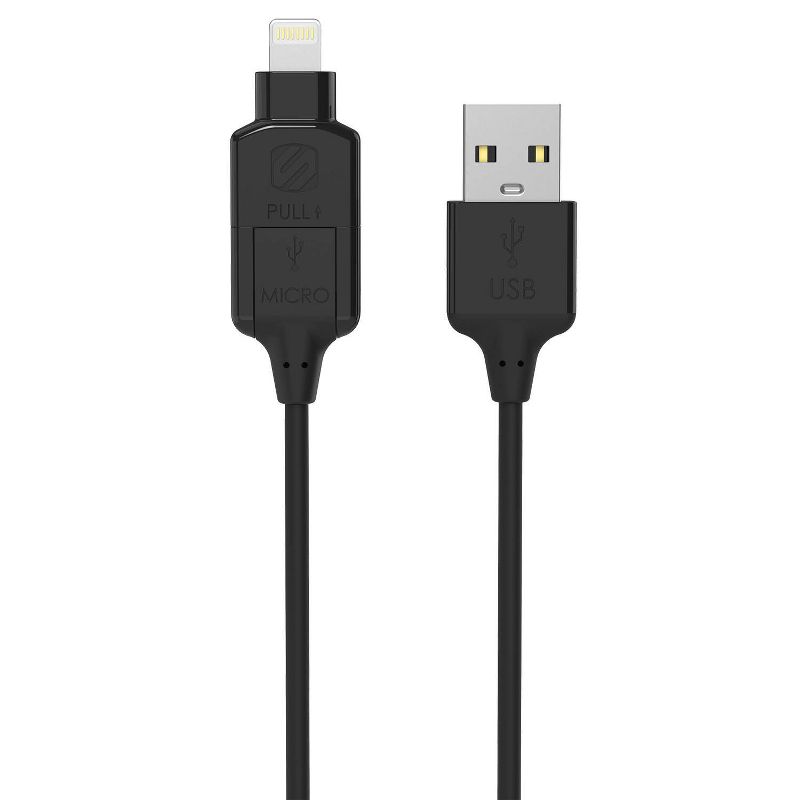 Scosche 3&#39; StrikeLine Pro Lightning and Micro-USB Charge/Sync Cable I3M Black, 3 of 5