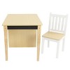 Humble Crew Kids' Toddler Desk & Chair Set Natural Wood: MDF Frame, Rectangle Table, 3+ Years, 2-Piece Set - 3 of 4