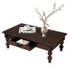 ORRD Vintage Wooden Coffee Table with Storage Drawer - No-Tools Assembly Farmhouse Cocktail Table for Living Room - 4 of 4