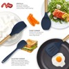 Itopfox Silicone Cooking Utensils Set - Heat Resistant Kitchen Utensils with Wooden Handles, BPA Free Gadgets for Non-Stick Cookware - 4 of 4