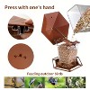 Kitcheniva Heavy-Duty Hanging Bird Feeder with Brown Roof - 4 of 4