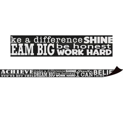 Teacher Created Resources Modern Farmhouse Positive Sayings Magnetic Border, 24 Feet (Pack of 2)