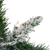Northlight Pre-lit Flocked Madison Pine Artificial Christmas Garland - 9' x 10" - Clear Lights - 2 of 3