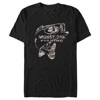 Men's Mossy Oak Bass Fishing Logo T-Shirt - Black - 3X Large