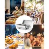 Rectangular Electric Chafing Dish Buffet Set with Temperature Control¨C9QT Stainless Steel Full-Size & 2 Half-Size Food Pans - 4 of 4
