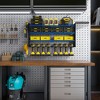 Modular Wall-Mounted Power Tool Organizer with Charging Station, Heavy-Duty Drill Rack with Hooks and 8-Outlet Holder - 3 of 4