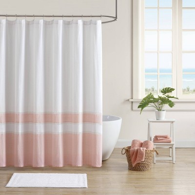 70"x72" Bahama Border Shower Curtain Pink - Tommy Bahama