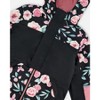 Deux par Deux Girl Two-Piece Mid-Season Outerwear Set Pink, Black, and Flowers - 4 of 4