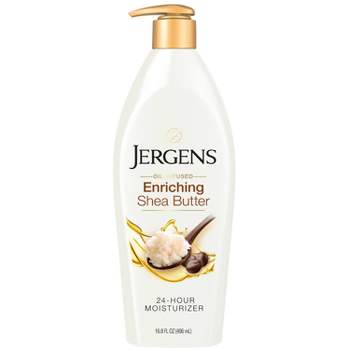 Jergens Enriching Shea Butter Hand and Body Lotion For Dry Skin, Dermatologist Tested - 16.8 fl oz