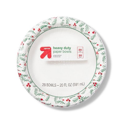Holiday Disposable Dinnerware Bowl - 20oz/28ct - up & up™