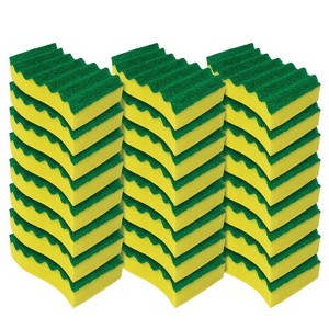 Lola Products Heavy Duty Made in USA Scrub Sponges, Superior Sponge Lasts up to 4X Longer, Reusable Long Lasting, Next Generation Cleaning - 24 Pack - 1 of 4