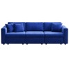 Buenhomino Modern DIY Sectional Sofa, Modular Sectional Couches for Living Room，Dark Blue Velvet - 2 of 4