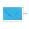 Unique Bargains Blank Paper Mini Vintage DIY Greeting Card Envelope 50 Pcs - 2 of 4