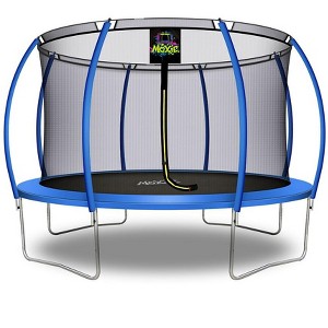Moxie Pumpkin-Shaped Outdoor Trampoline Set with Premium Top-Ring Frame Safety Enclosure - 1 of 4