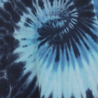 tie dye blue swirl