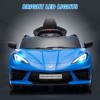 Acekool 12V Licensed Corvette Kids Ride-On Car with Remote, LED Lights, Music, Dashboard – Battery Powered Toddler Sports Car - 3 of 4