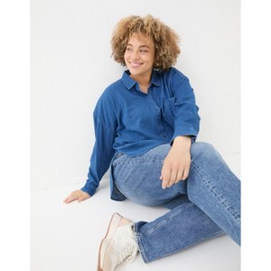 FatFace Women's Plus Size Carolin Denim Shirt - 1 of 4