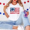 Simply Sage Market USA Flag Coquette Garment Dyed Tee - 2 of 4