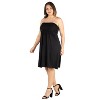 24seven Comfort Apparel Knee Length Plus Size Strapless Mini Dress - image 2 of 4