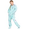 Footed Pajamas - Winter Llamas Kids Hoodie Chenille One Piece - 2 of 4