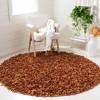 Leather Shag LSG601 Handwoven Rugs - Safavieh - 2 of 3
