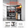 VEVOR Storage Shelves, 2500 lbs, 5 Tier Heavy Duty Garage Shelving, 18" D x 48" W x 72" H Adjustable Metal Shelves, Black - 4 of 4
