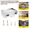 Commercial Electric Griddle,Non-Stick Restaurant 110V Teppanyaki Flat Top Grill Stainless Steel Adjustable Temperature Control 122°F-572°F(NO PLUG) - 4 of 4
