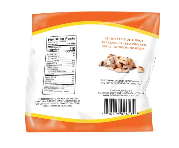 Tru Grill 100% All Natural Grilled Chicken Breasts - 3oz