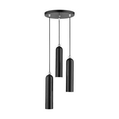 Livex Lighting Ardmore 3 - Light Pendant in  Shiny Black