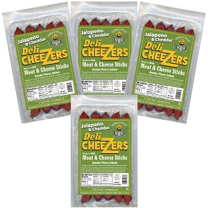 Buffalo Bills 8oz Jalapeno & Cheese Deli CheeZers (Meat & Cheese Sticks) - Four 8oz Packs - 1 of 3