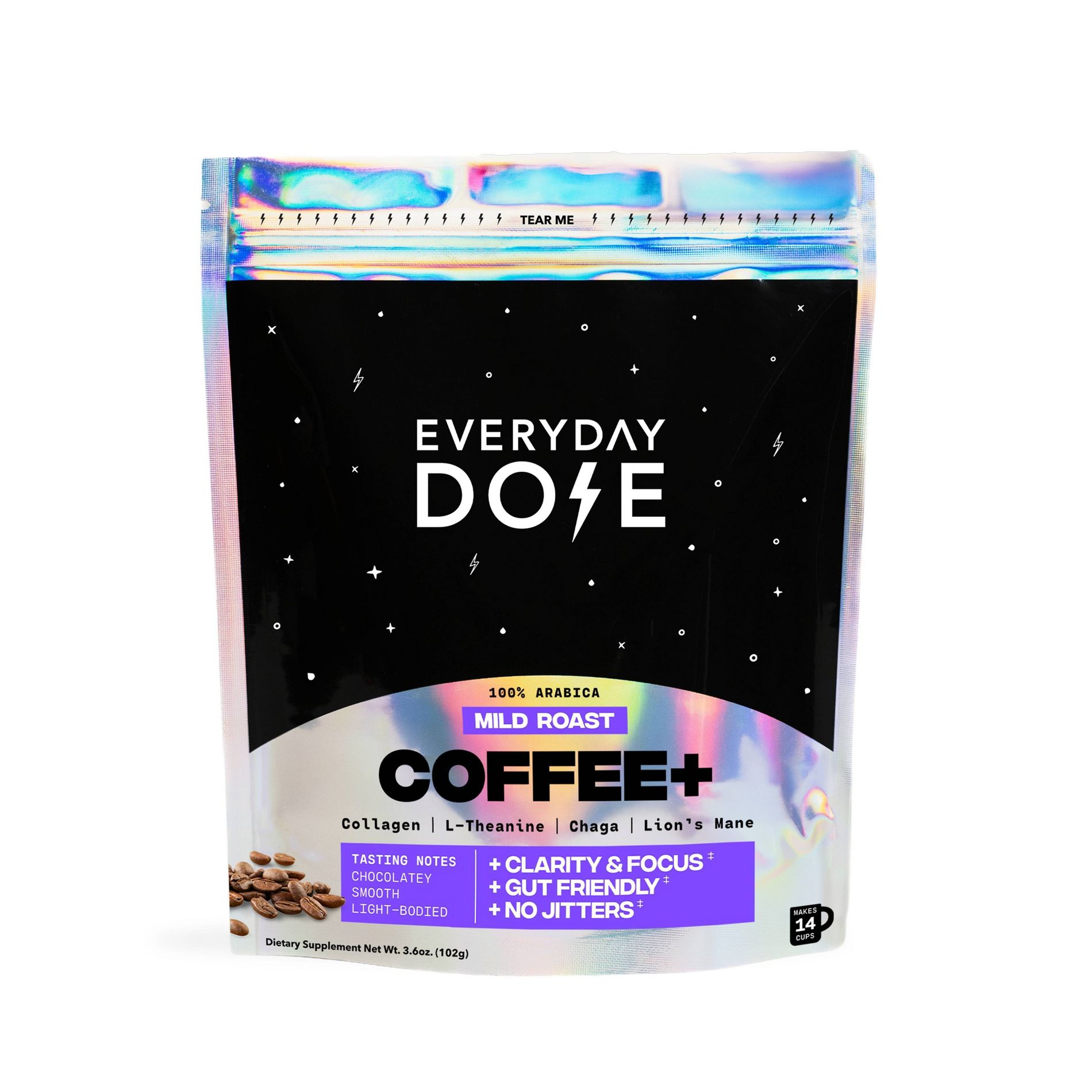 Everyday Dose Mild Roast Mushroom Coffee - 3.6oz