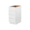 HOMLUX Easy-DIY Shaker White Ready to Assemble Drawer Base Kitchen Cabinet With 4-Drawers - 3 of 3
