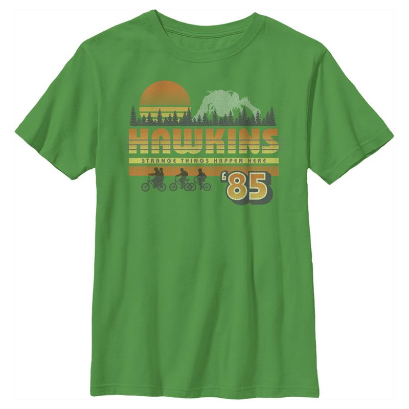 Boy's Stranger Things Retro Hawkins Bikers T-Shirt, 1 of 5
