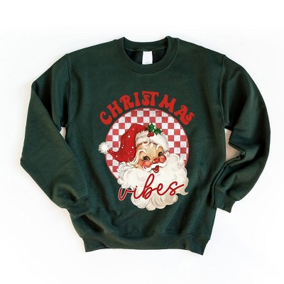 Simply Sage Market Women's Graphic Sweatshirt Christmas Vibes Santa