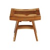 18" Serenity ED963 Wide Adjustable Teak Shower Bench - EcoDecors - 4 of 4
