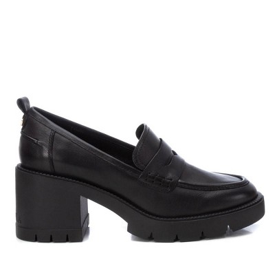 Carmela Leather Collection Women's Heeled Penny Loafers