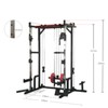 Naysaye Exercise Trainers Power Cage with LAT Pull Down and Storage 1400LBS Capacity for Garage and Home Gym Use, Orange, 32"*21"*6" - 3 of 4