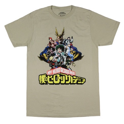 My Hero Academia Men's Mha Quirks Deku Shoto Froppy All Might T-shirt ...