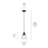 Kichler Lighting Avery 1 - Light Pendant in  Black - 3 of 4