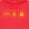 Men's - Instant Message - Camping Panels Graphic Fleece Pullover Hoodie - 2 of 4