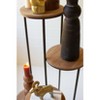 Round Tiered Display Wood and Metal –43 Inch Corner Shelf by Kalalou - 2 of 3