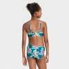 Girls' Tropic Daydream Bikini Set - Art Class™ Teal Blue : Target