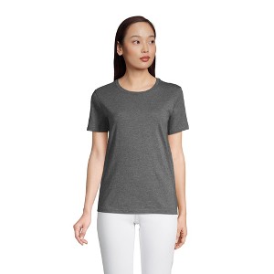 Lands' End Women's Relaxed Supima Cotton T-Shirt - 1 of 4