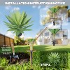 2 Pack 27.5" Artificial Agave Plants with Ground Stakes – Faux Outdoor Succulent Spiky Greenery for Garden Patio Yard Porch Landscaping Décor - 2 of 4
