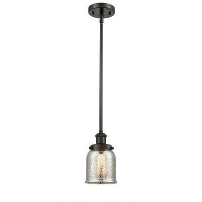 Bell - 1 Light Stem Hung Mini Pendant In Industrial Style-10 Inches Tall and 5 Inches Wide