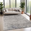 Distressed Contemporary Abstract Modern Indoor Runner or Area Rug by Blue Nile Mills - 2 of 4