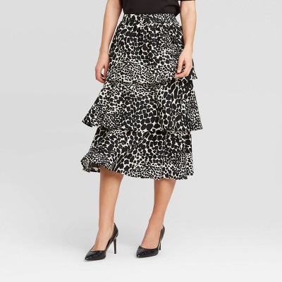 tier women's midi skirts