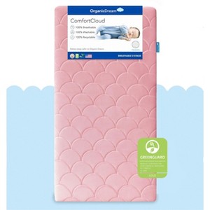 Organic Dream ComfortCloud 2-Stage Crib & Toddler Mattress in Pink - 1 of 4